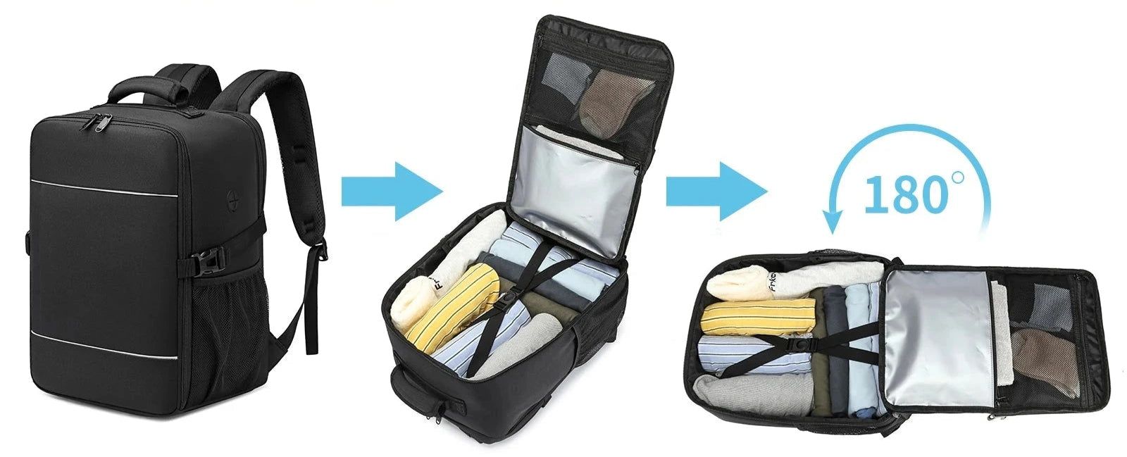 sac à dos avec rangement optimisé pour accessoires