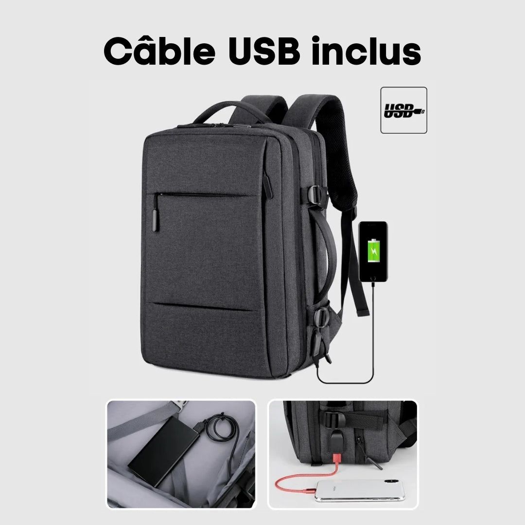 sac à dos design pour excursions en avion