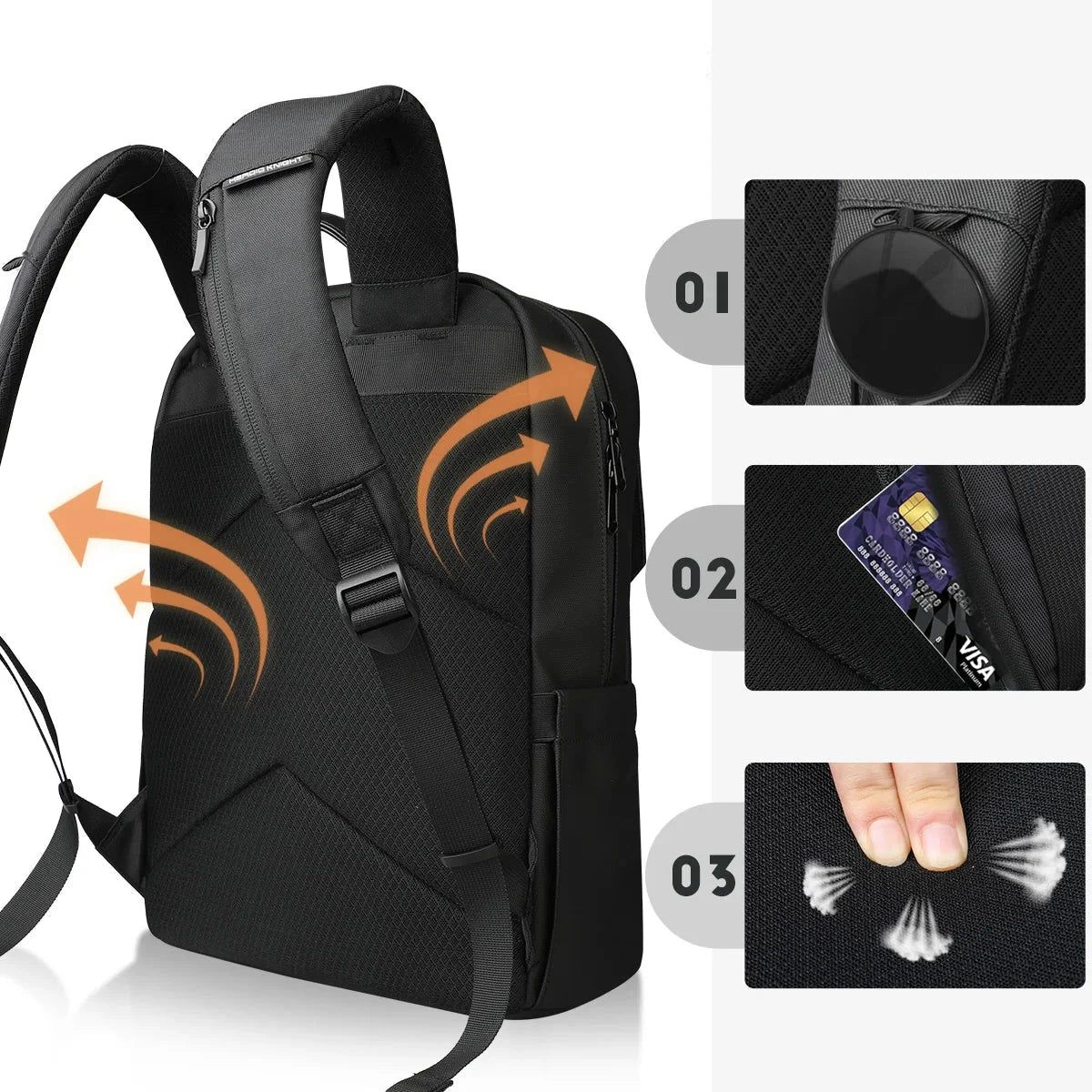 sac à dos durable imperméable pour les déplacements