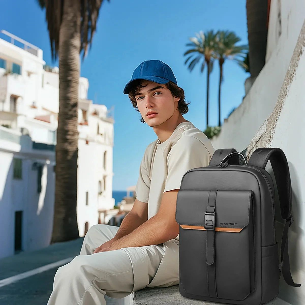 sac à dos homme pour le quotidien résistant à la pluie