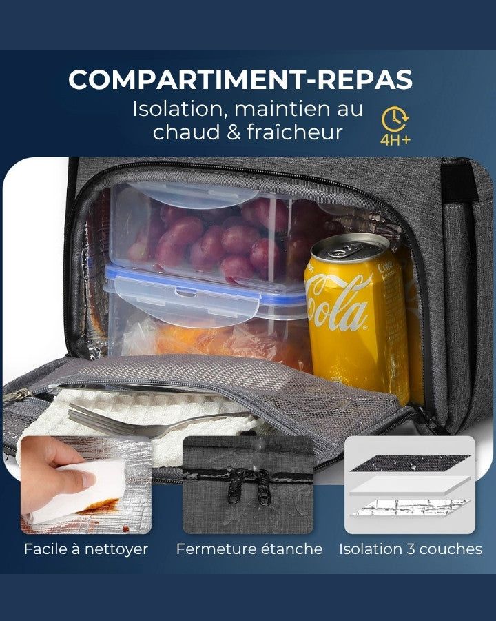 sac à dos isolant pour nourriture et boisson