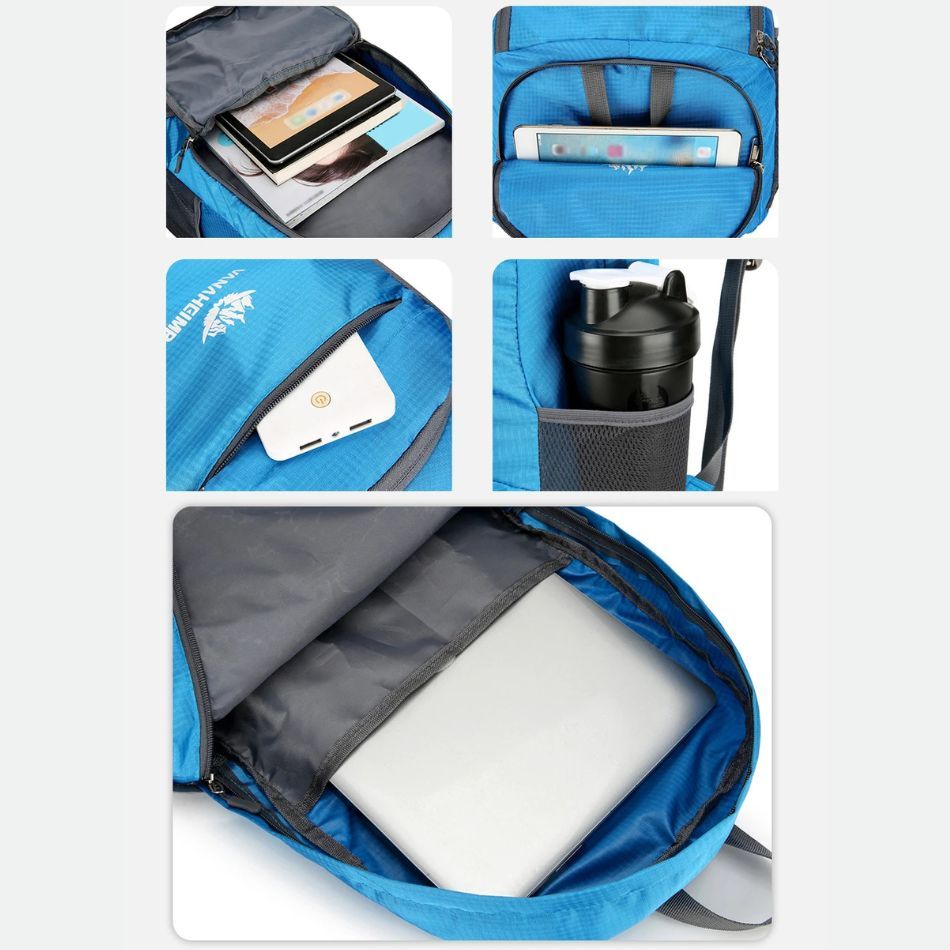 sac à dos pliable en nylon résistant