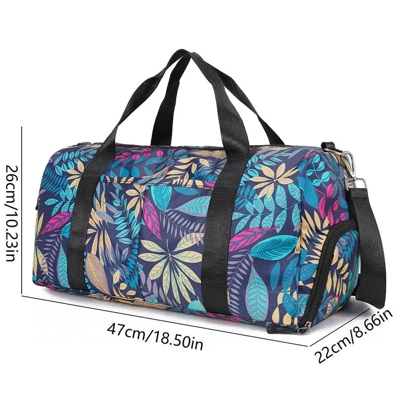 sac polochon style bohème avec fleurs