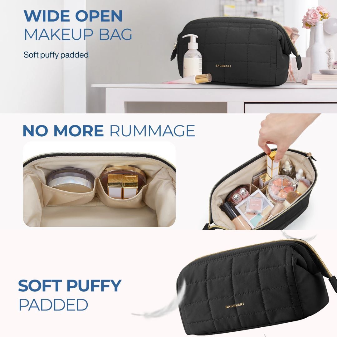 trousse de toilette femme élégante et large