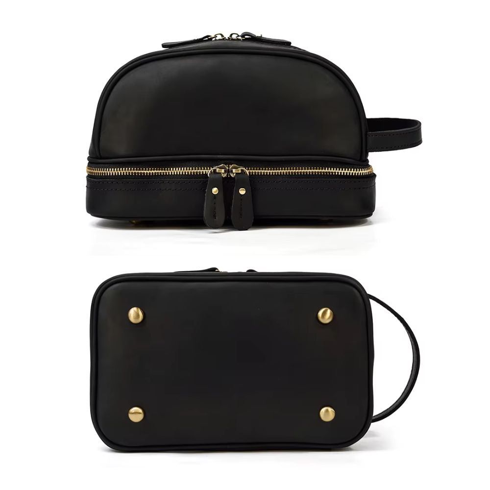 Trousse de toilette homme cuir vintage – Image 10