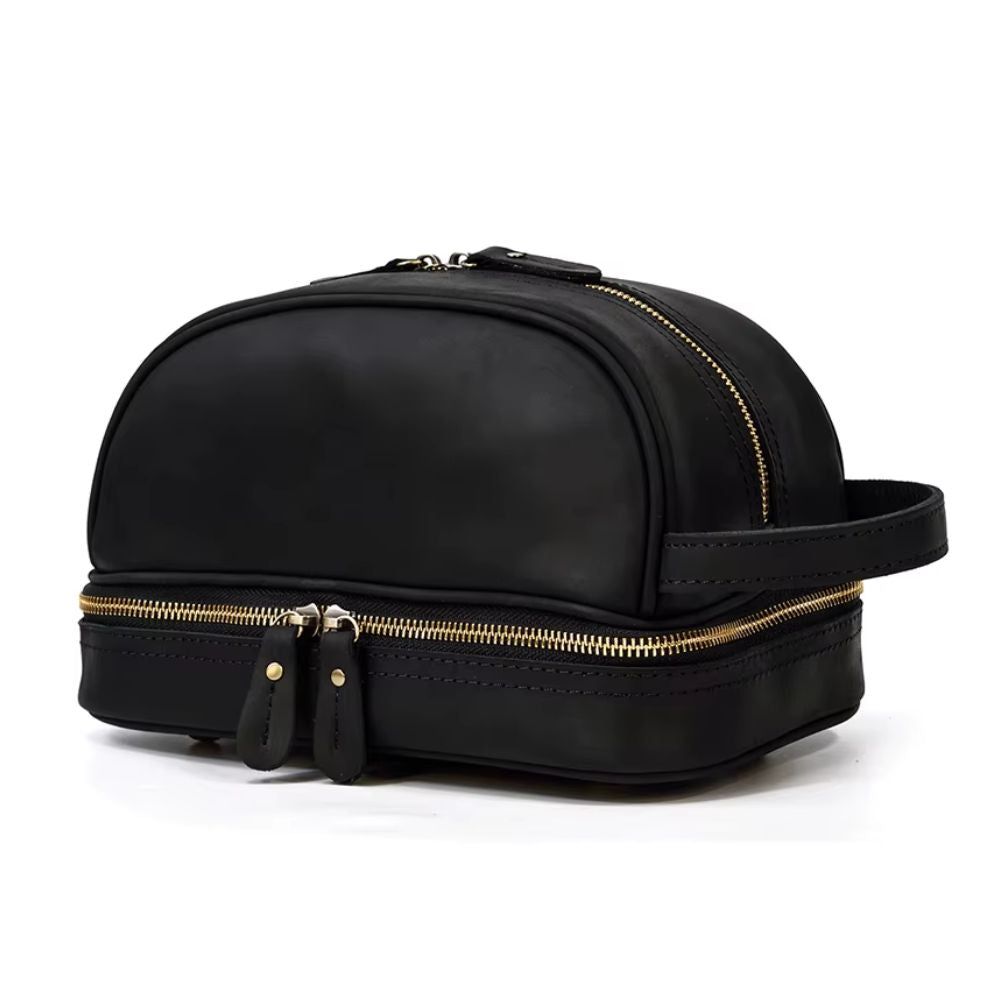 Trousse de toilette homme cuir vintage – Image 9