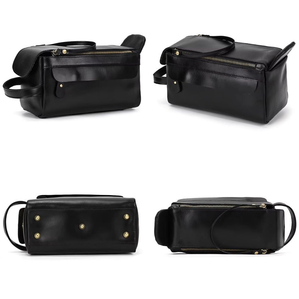 Trousse de toilette homme en cuir – Image 6