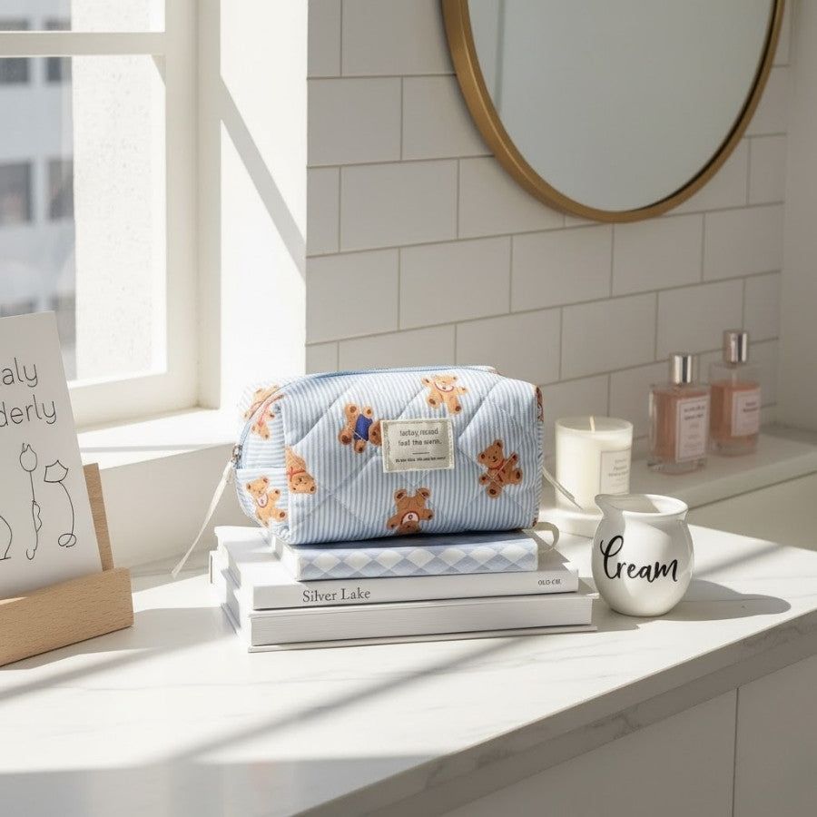 trousse ourson pour produits de soin