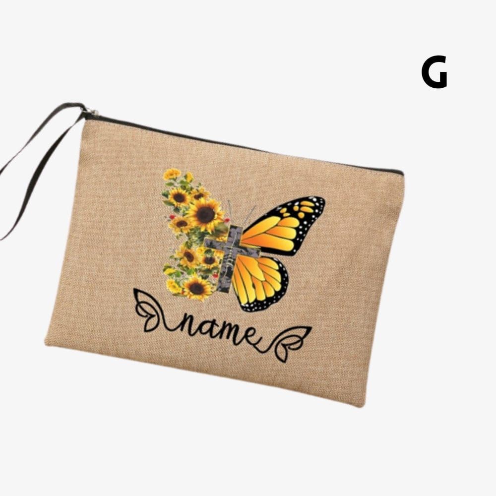 Trousse de toilette personnalisable <br> papillon – Image 7