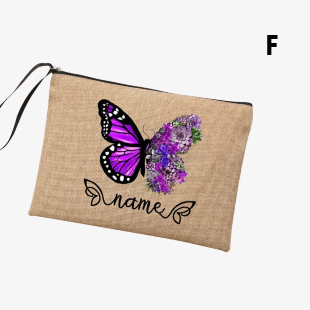 Trousse de toilette personnalisable <br> papillon – Image 5