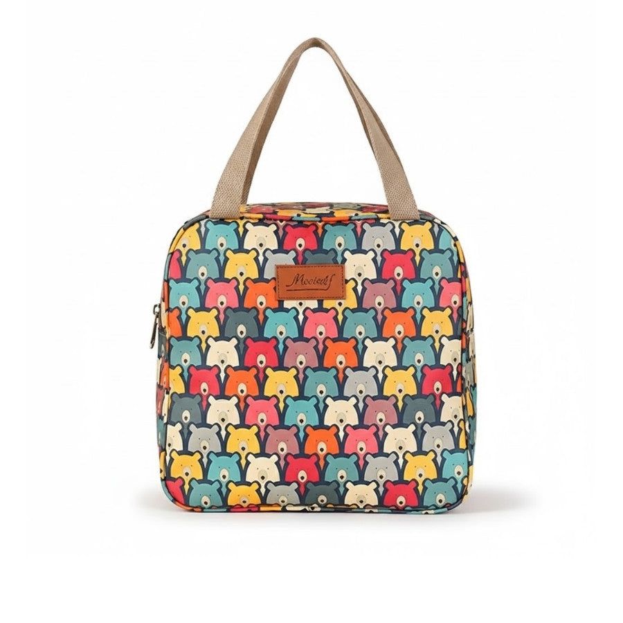 Vanity souple pour femme - format voyage, motifs oursons