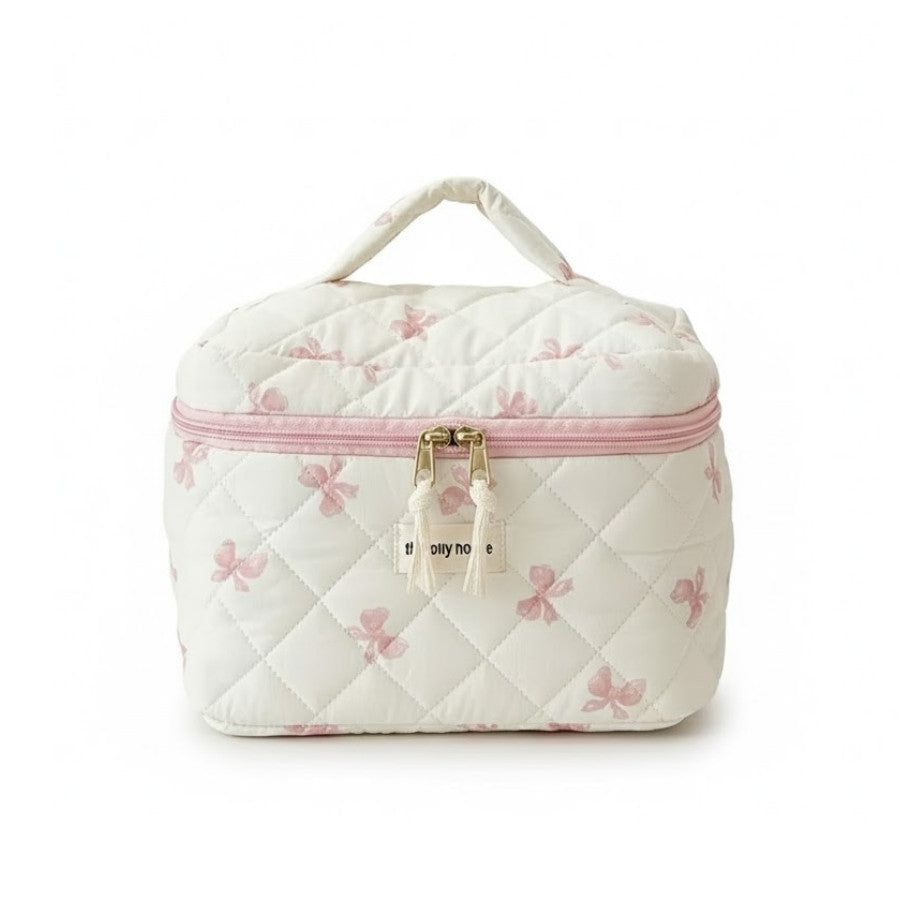 Vanity tissu matelassé - motifs nœuds papillon