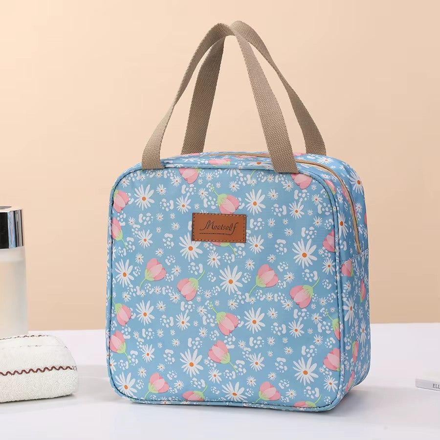 Vanity trousse de toilette femme étanche - motif printanier – Image 2