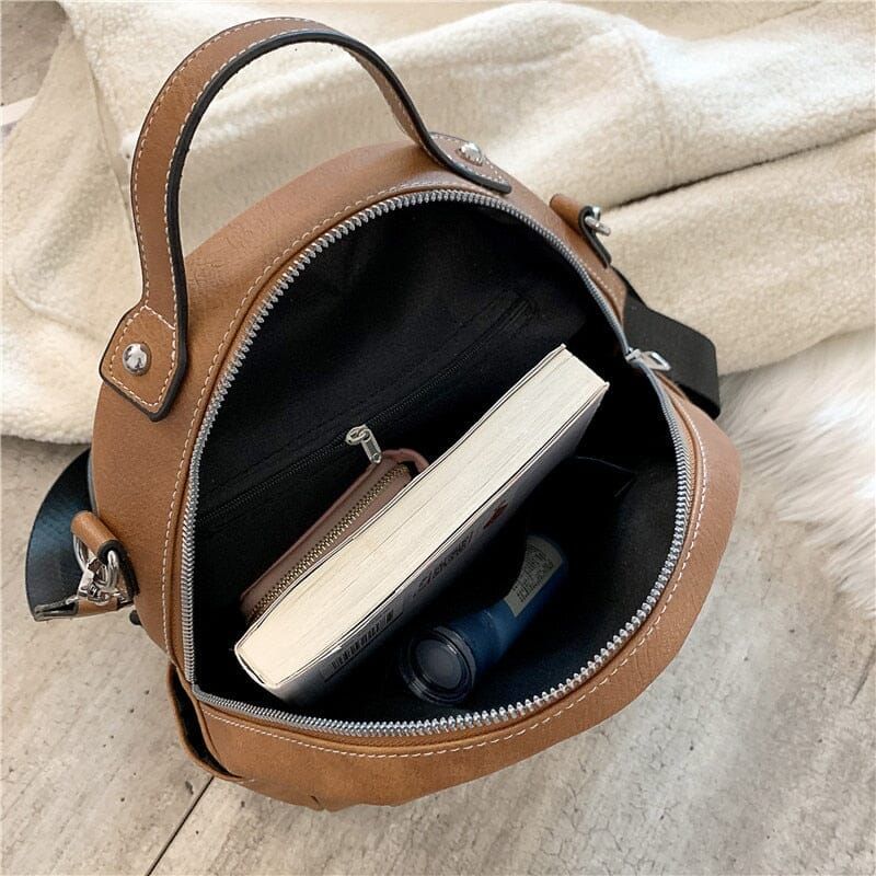 accessoire de mode sac à dos femme marron