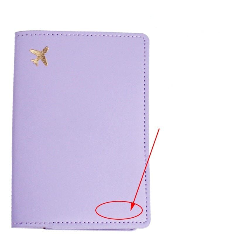 accessoire de voyage protège-passeport avion coloré