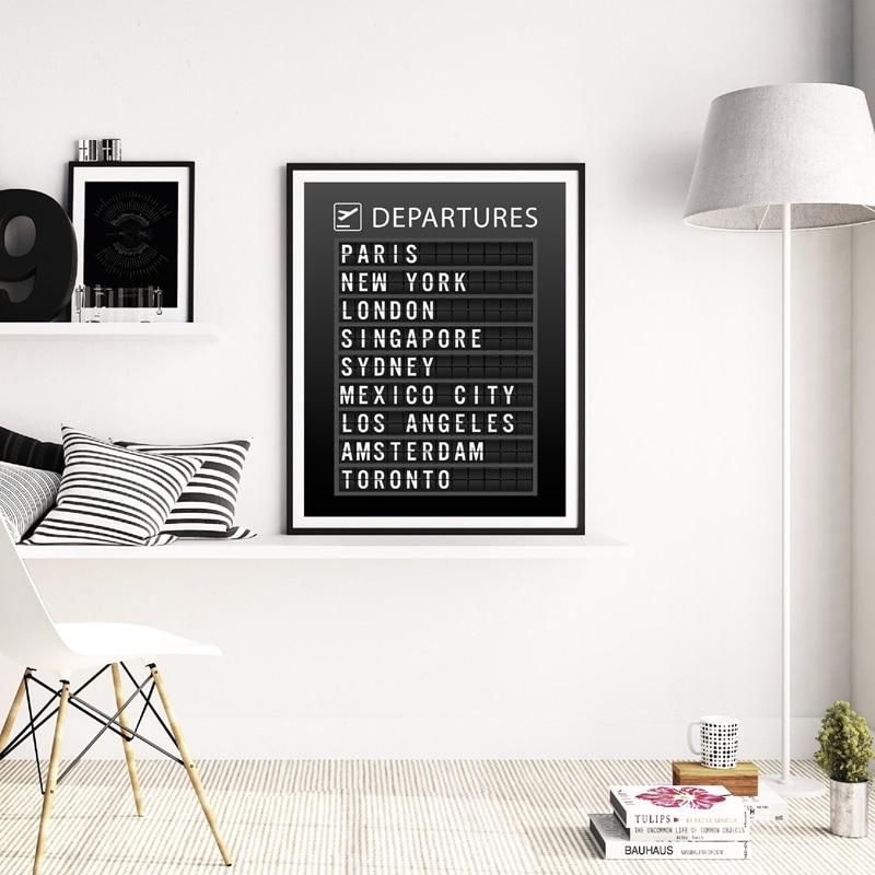 affiche décorative panneau d'affichage pour voyage