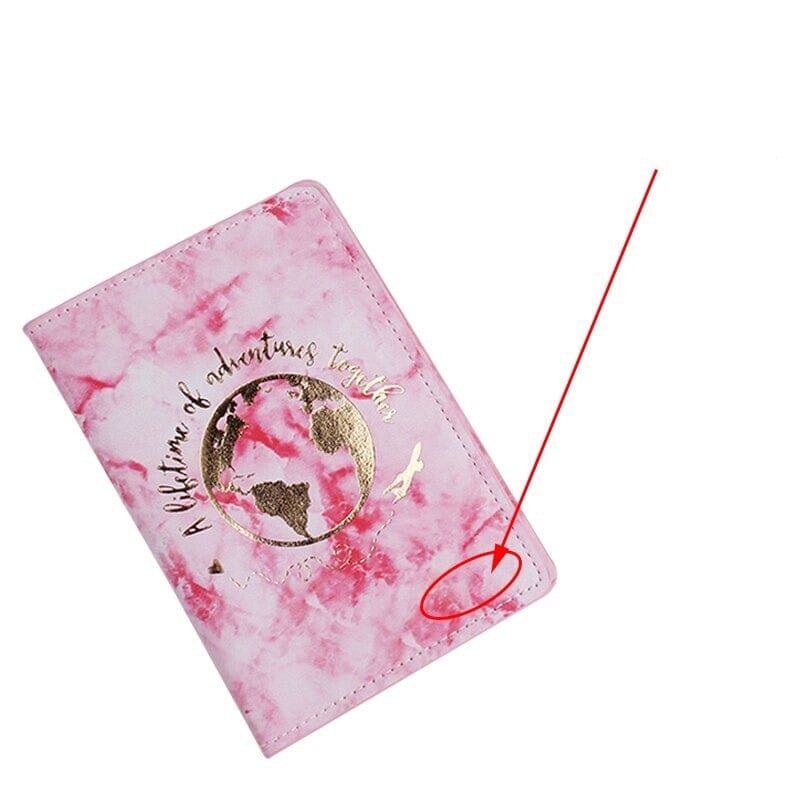 carnet de voyage couple avec pochette pour passeport