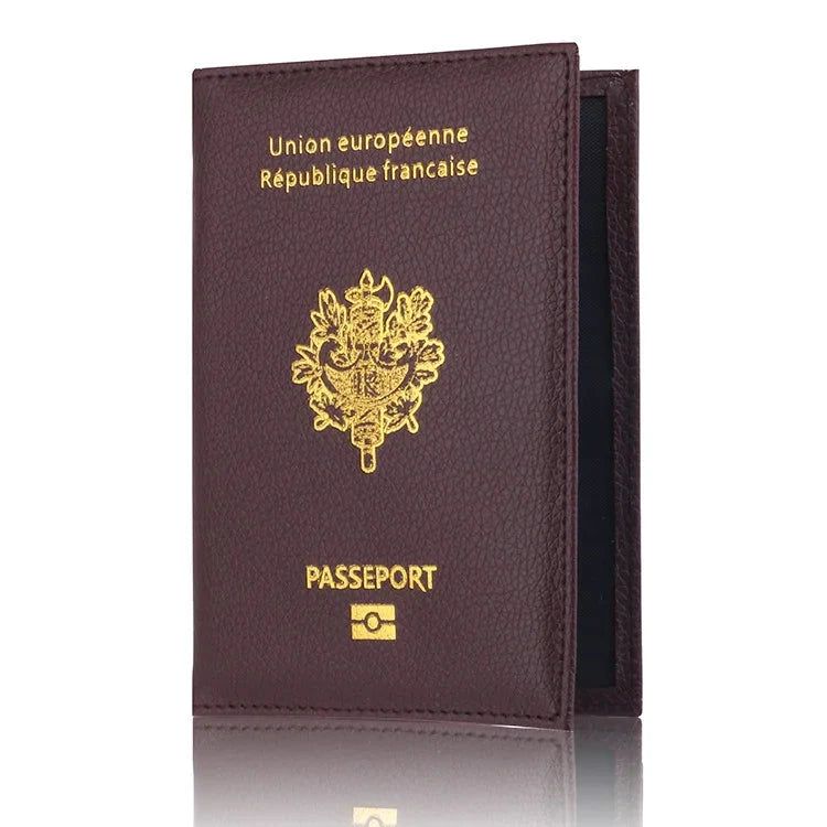 coque en cuir protège passeport France