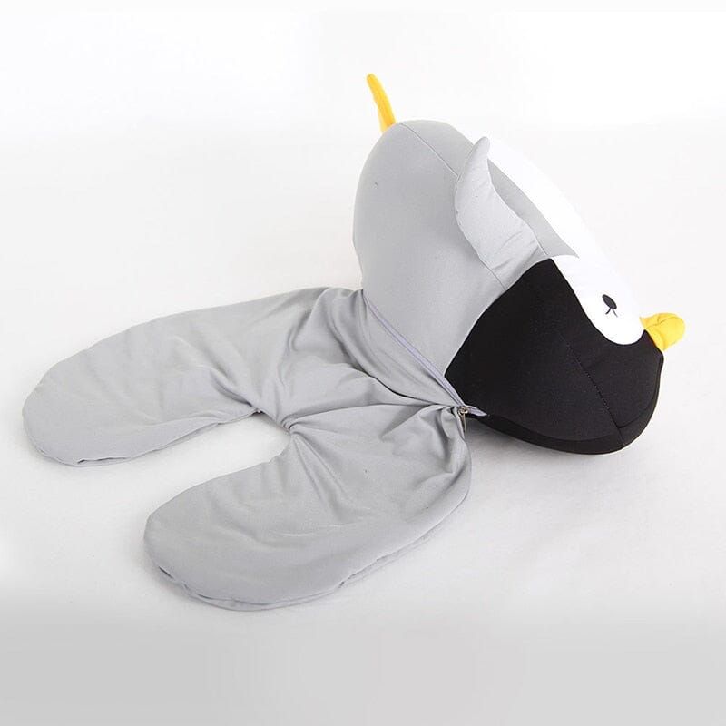 coussin convertible en forme de pingouin