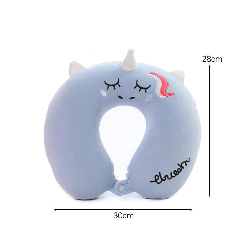 coussin de voyage ludique motif licorne