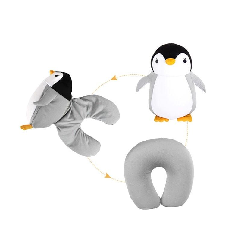 coussin de voyage pingouin confortable