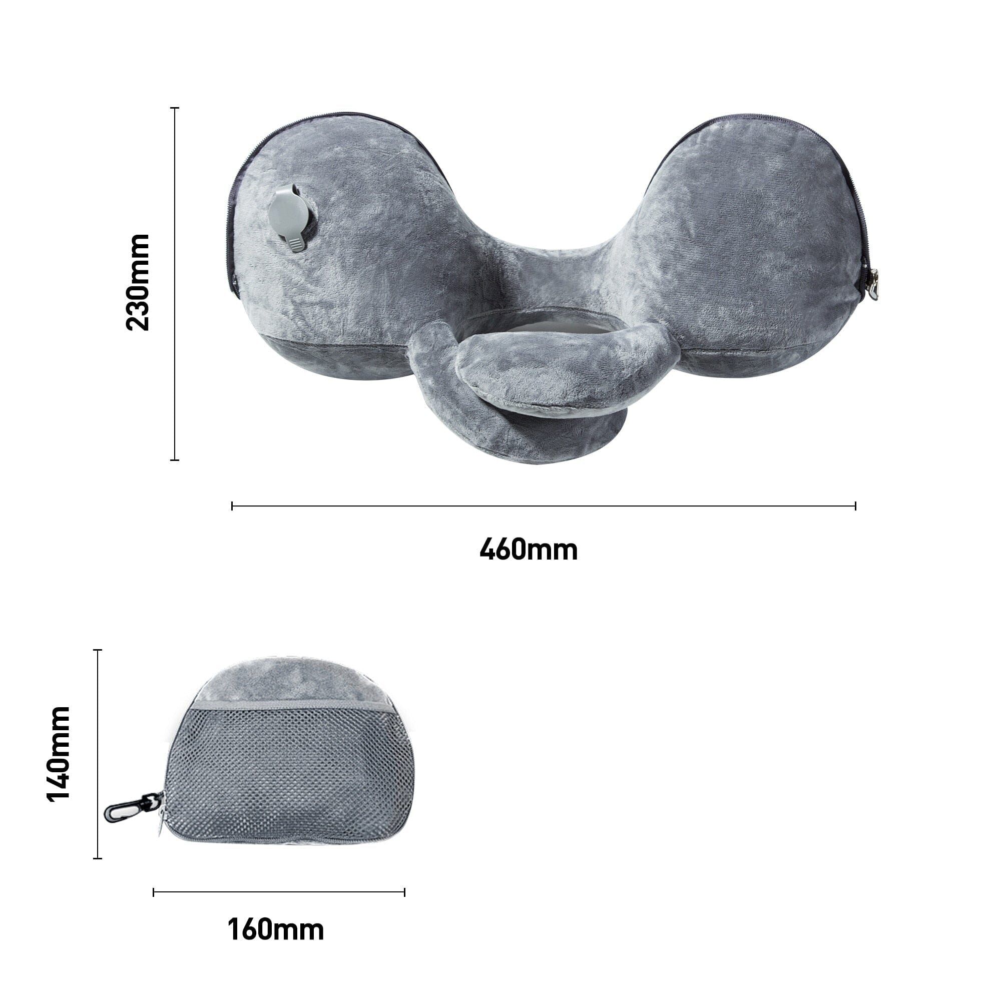 coussinet ergonomique pour repos du cou en voyage