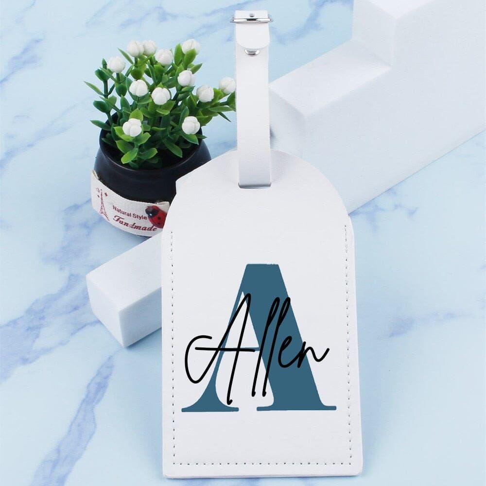 étiquette de bagage personnalisée avec prénom