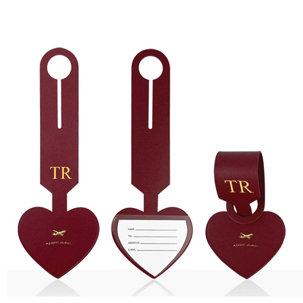 étiquette de bagage personnalisée pour voyage en avion