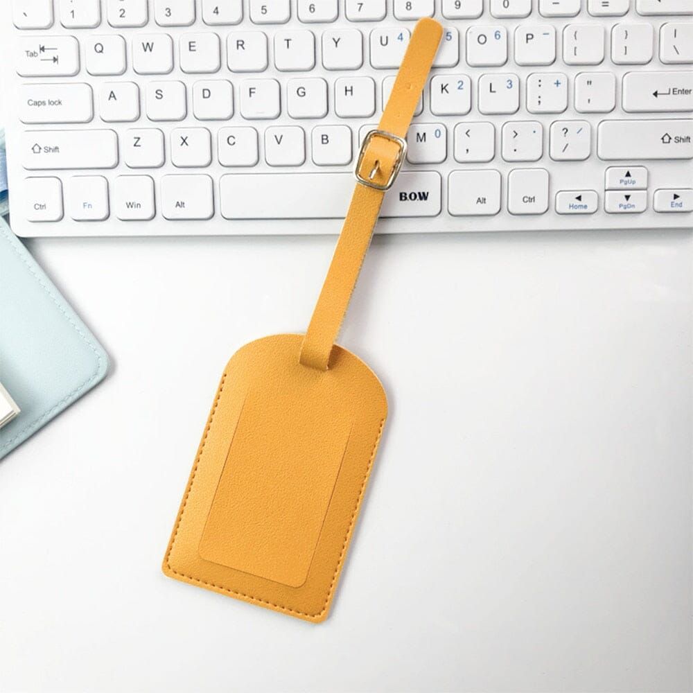 étiquette de valise design élégant