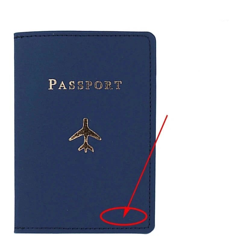 Étui à passeport personnalisé en tissu avion