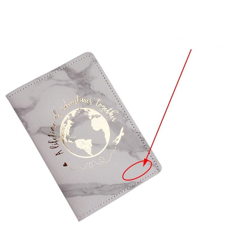 étui de passeport design couple pour voyages