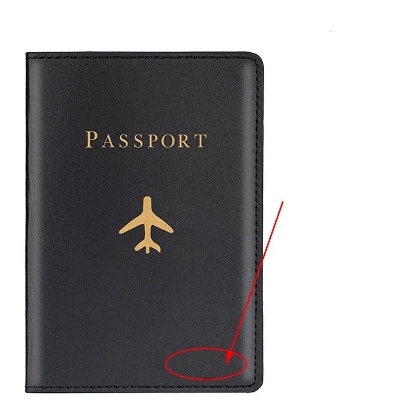 Étui passeport unique avion personnalisé