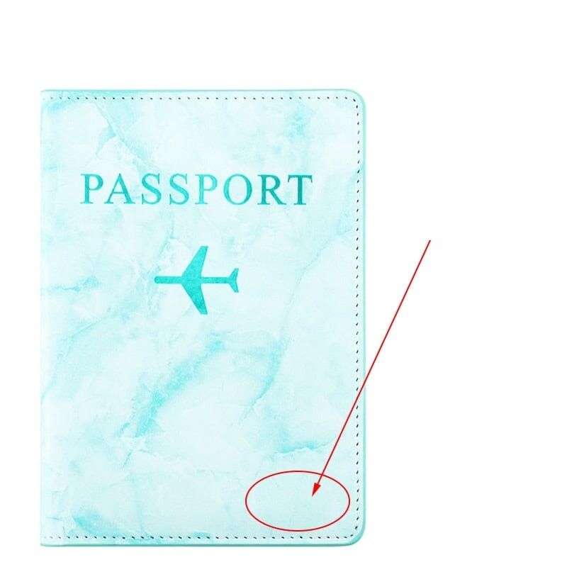 passeport personnalisé thème avion et marbre