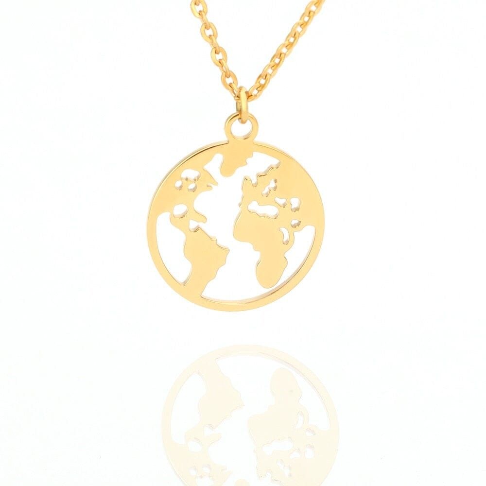 pendentif globe terrestre design épuré