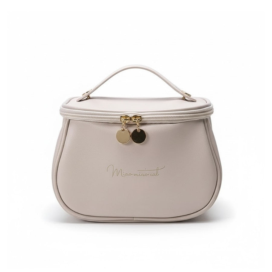 Petit Vanity Maquillage - Simili Cuir Souple avec Compartiments – Image 4