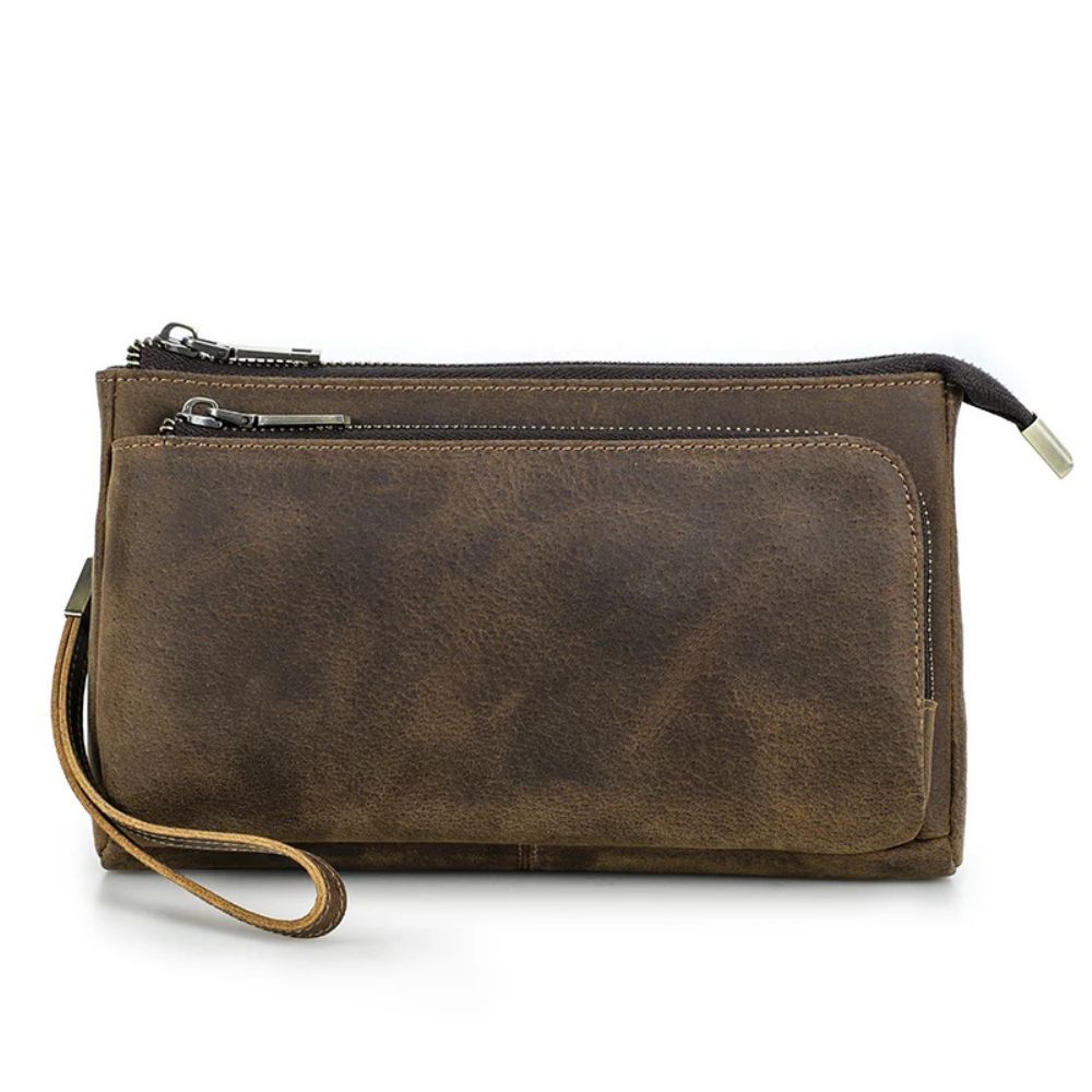 Pochette à main <br> pour homme en cuir