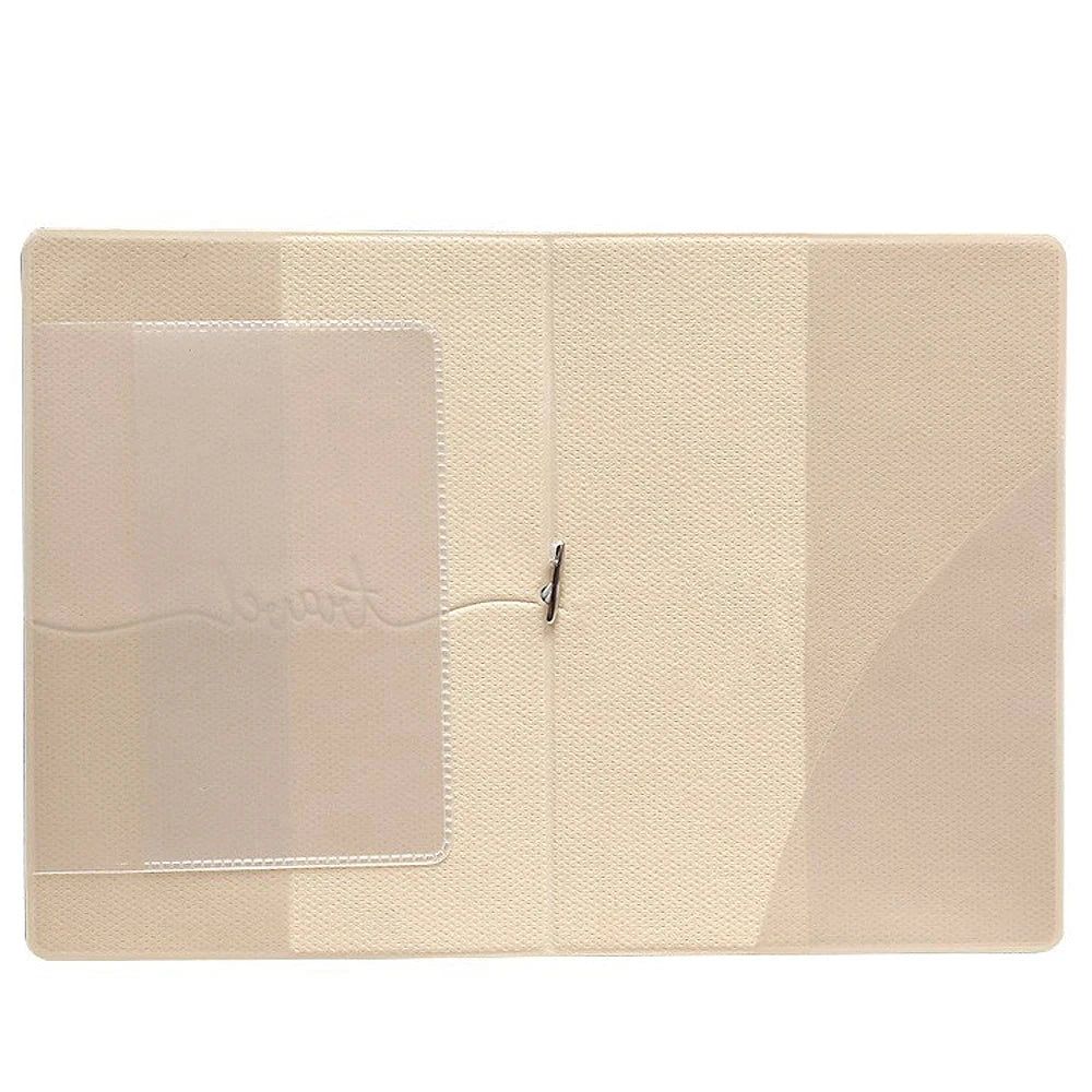 porte passeport avec design carte du monde