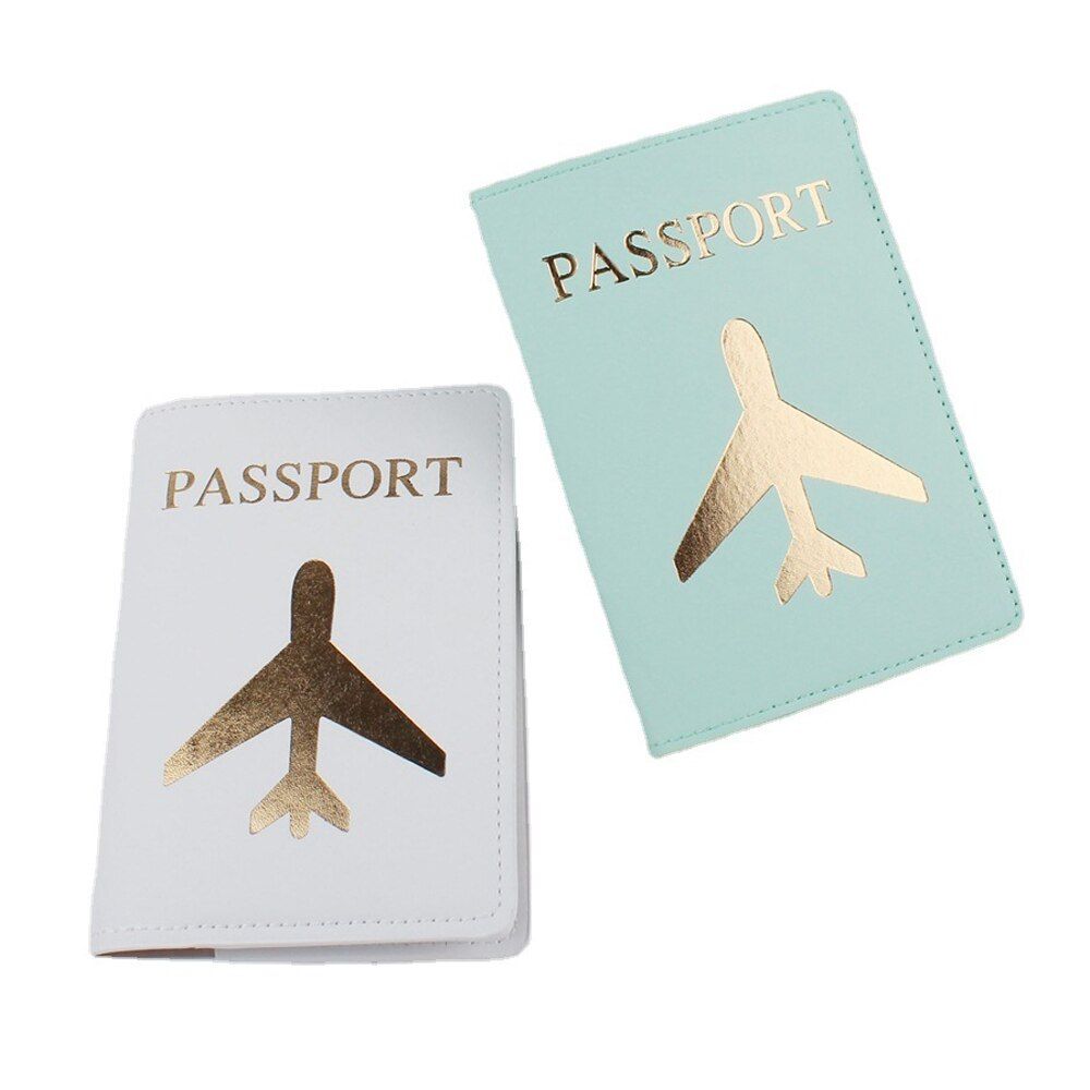 protection pour passeport motif avion ludique