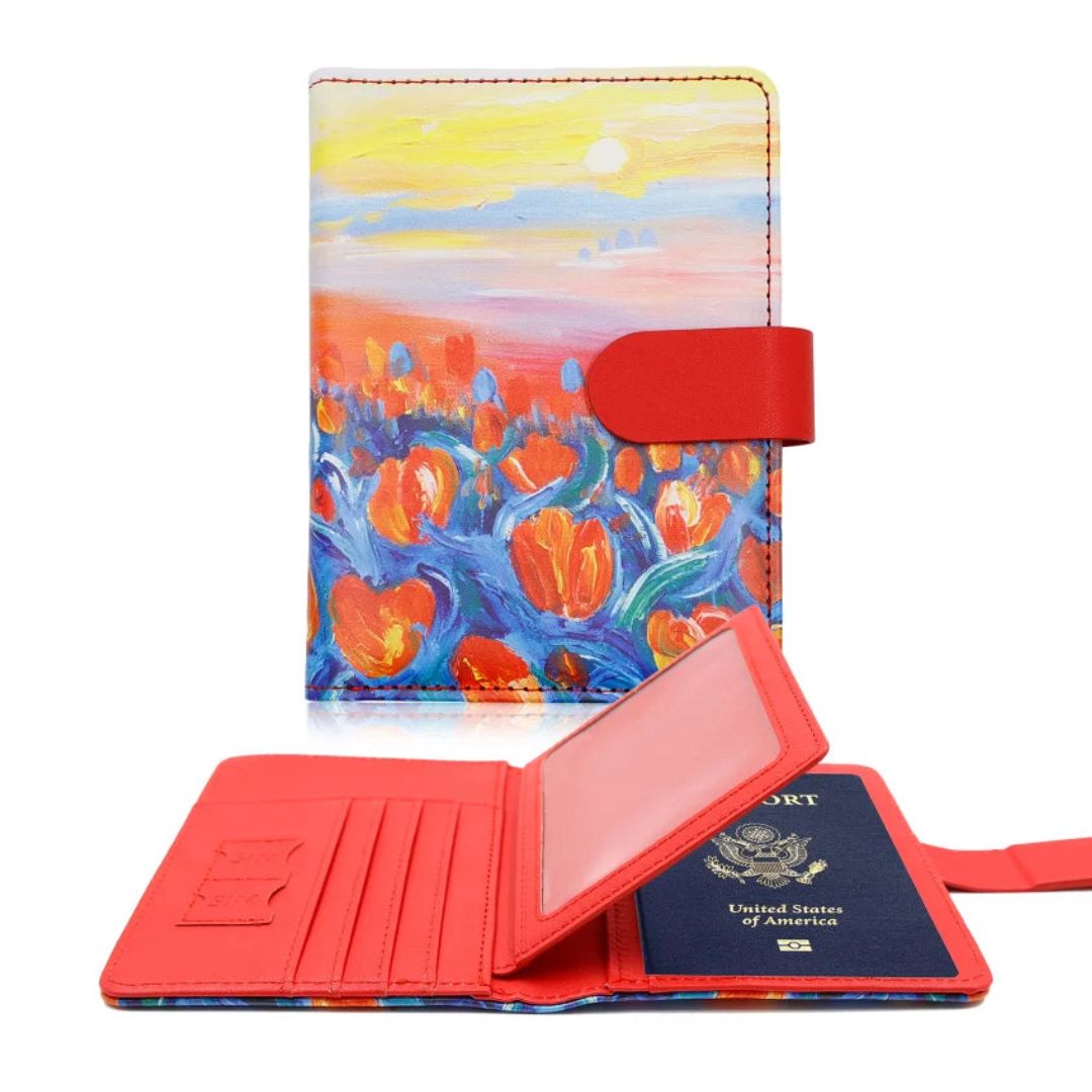 Protège-Passeport à Fleurs – Image 2