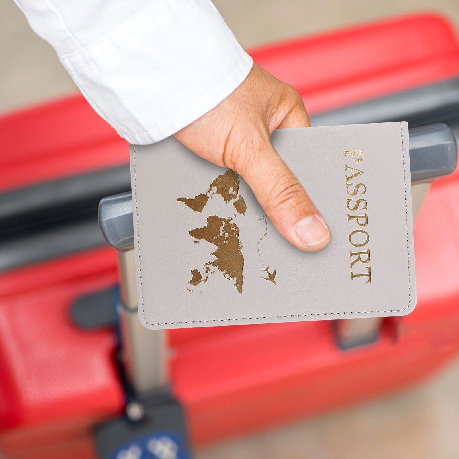 protège passeport en cuir élégant