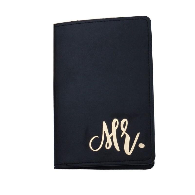 protège-passeport mr noir or