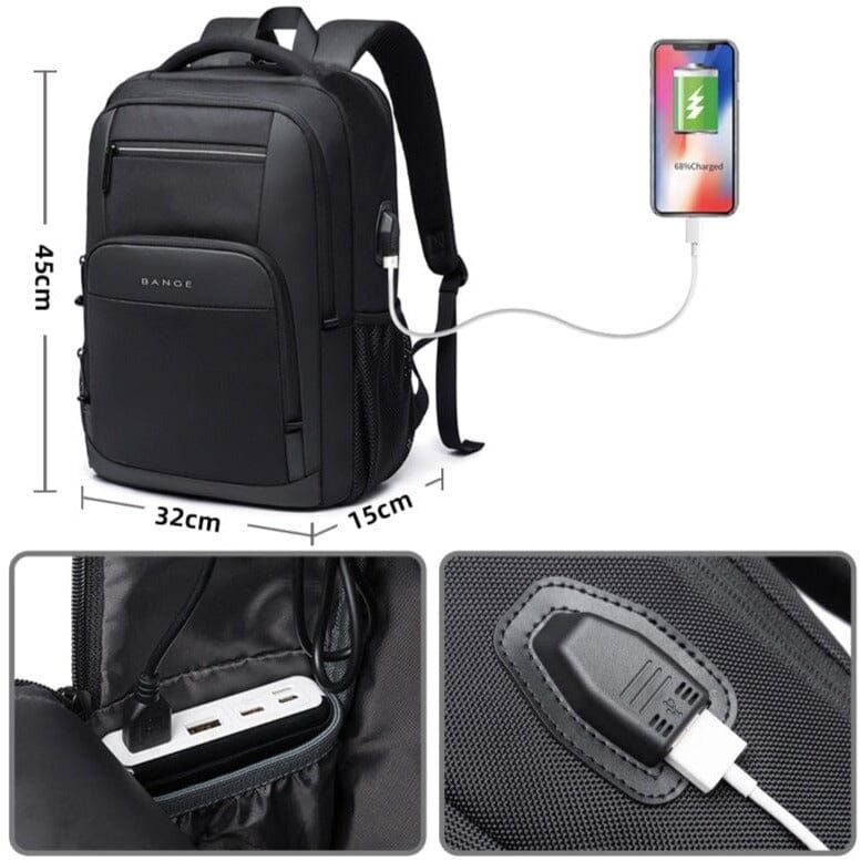 sac à dos connecté pour homme avec port USB
