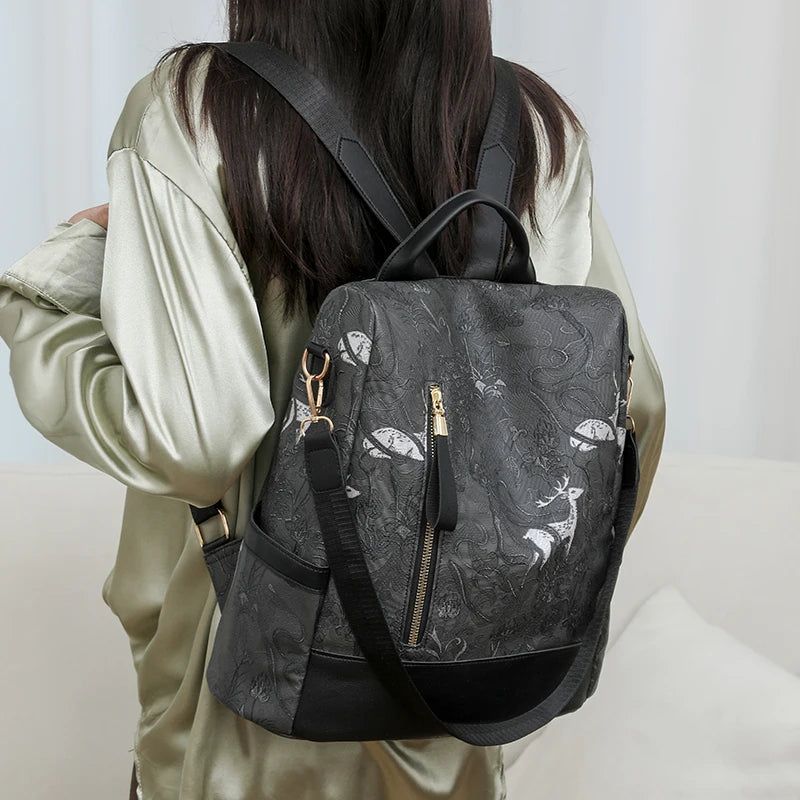 sac à dos femme avec style unique et fermeture éclair discrète