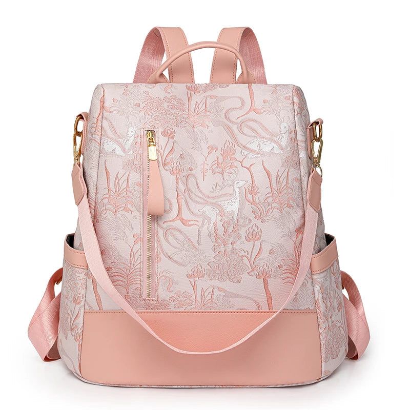 sac à dos léger pour femme avec zip au dos pour un look contemporain