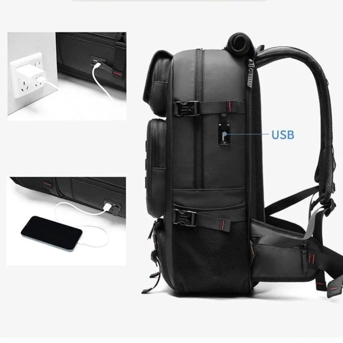 sac à dos robuste imperméable 50l pour excursions