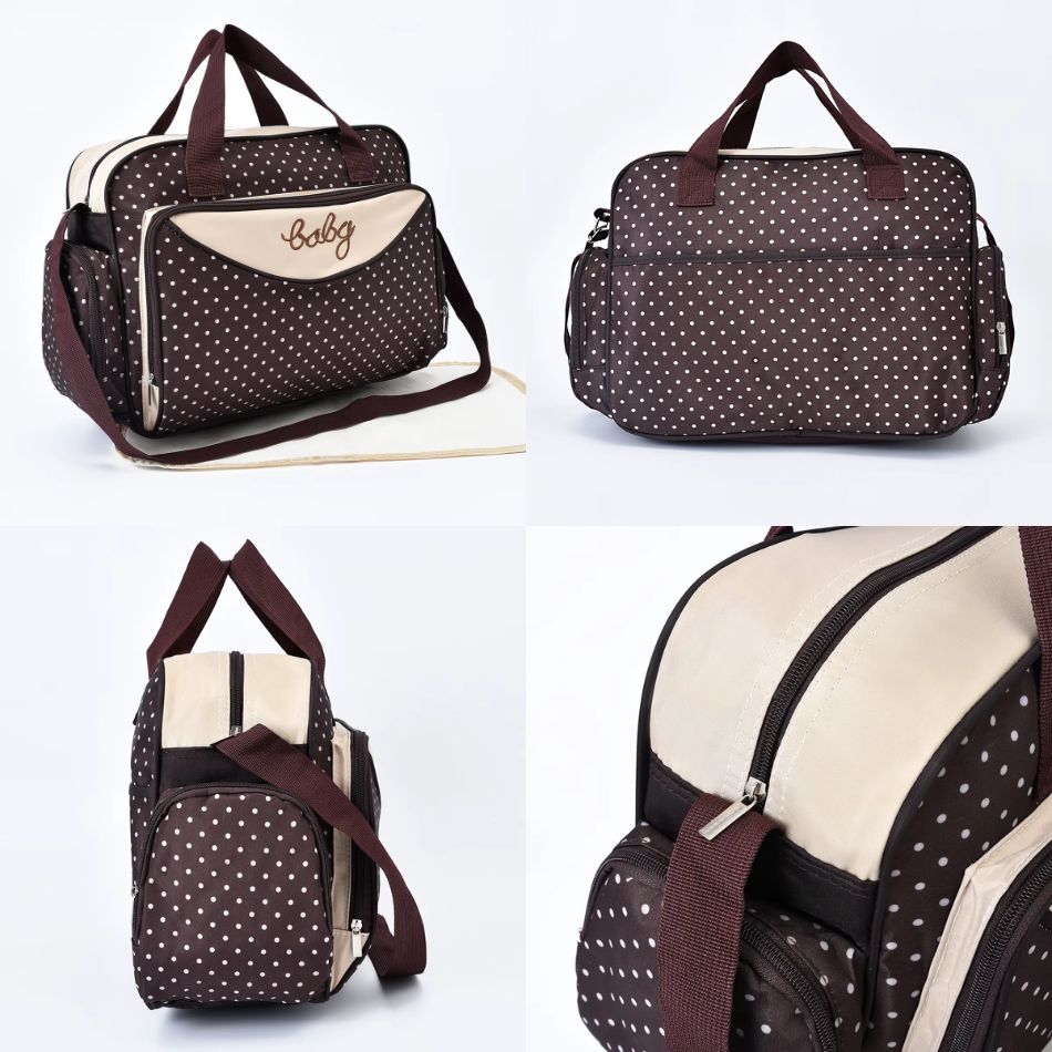 Sac à langer à pois avec bandoulière - Baby