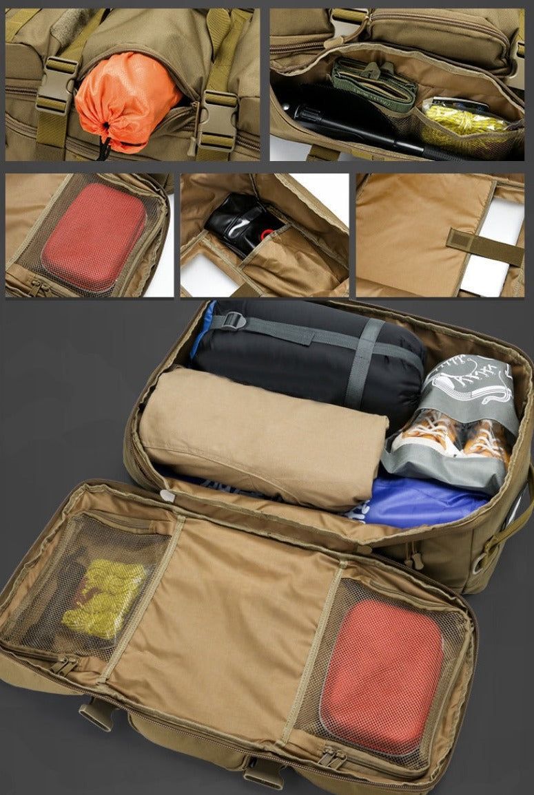 sac de randonnée militaire avec compartiments