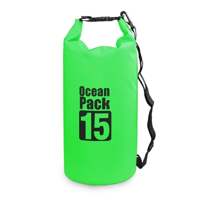 Sac de Voyage Étanche <br>Ocean Pack Vert – Image 2
