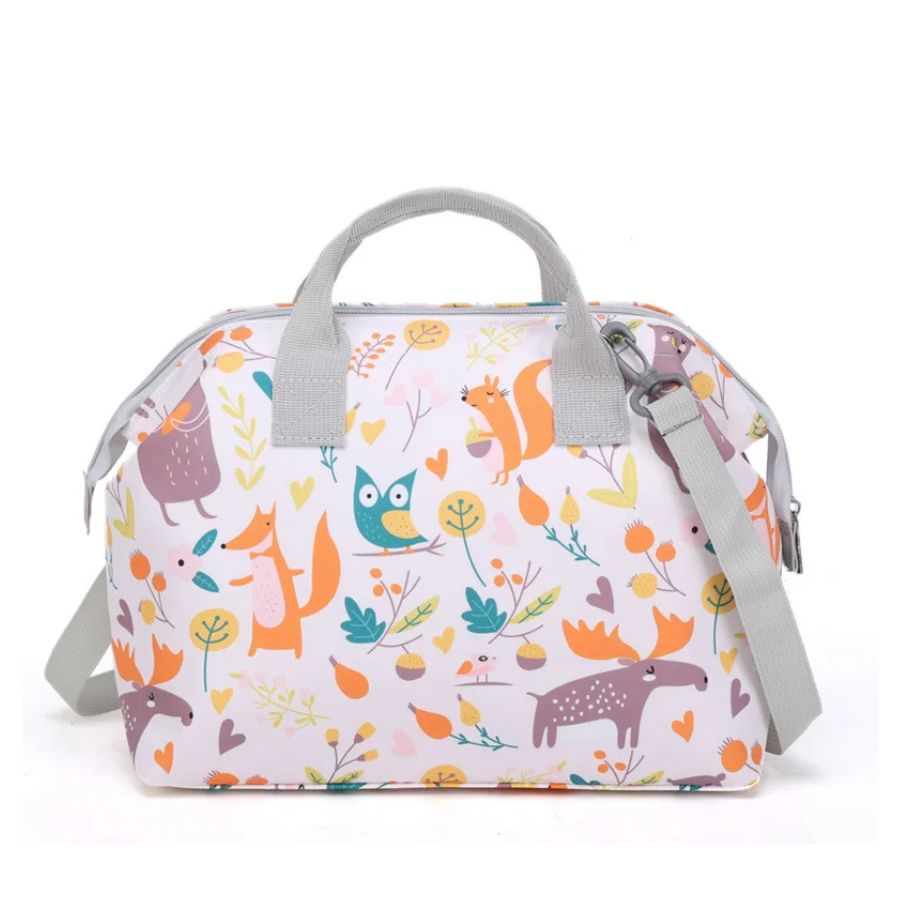 Sac à langer avec bandoulière et motifs d'animaux – Image 5