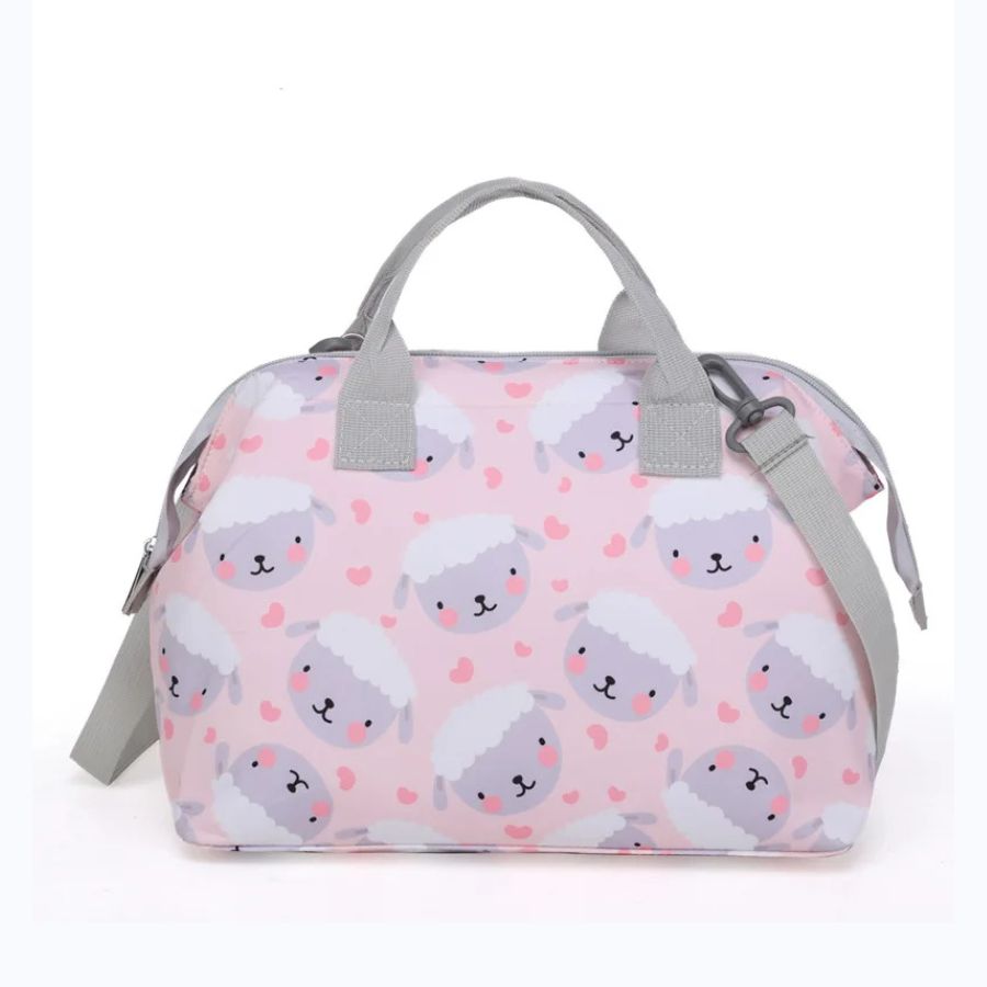 Sac à langer avec bandoulière et motifs d'animaux – Image 3